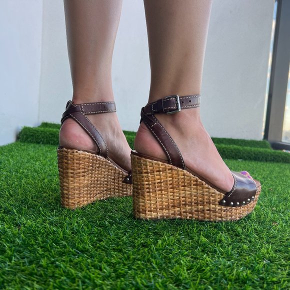 Prada Leather Wedges 6.5 - Picture 8 of 9
